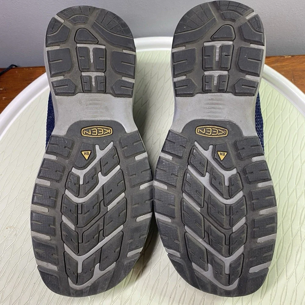 Keen Utility ASTM Aluminum‎ Toe Non Slip Work Shoes Navy Blue Women's Sz 9.5M